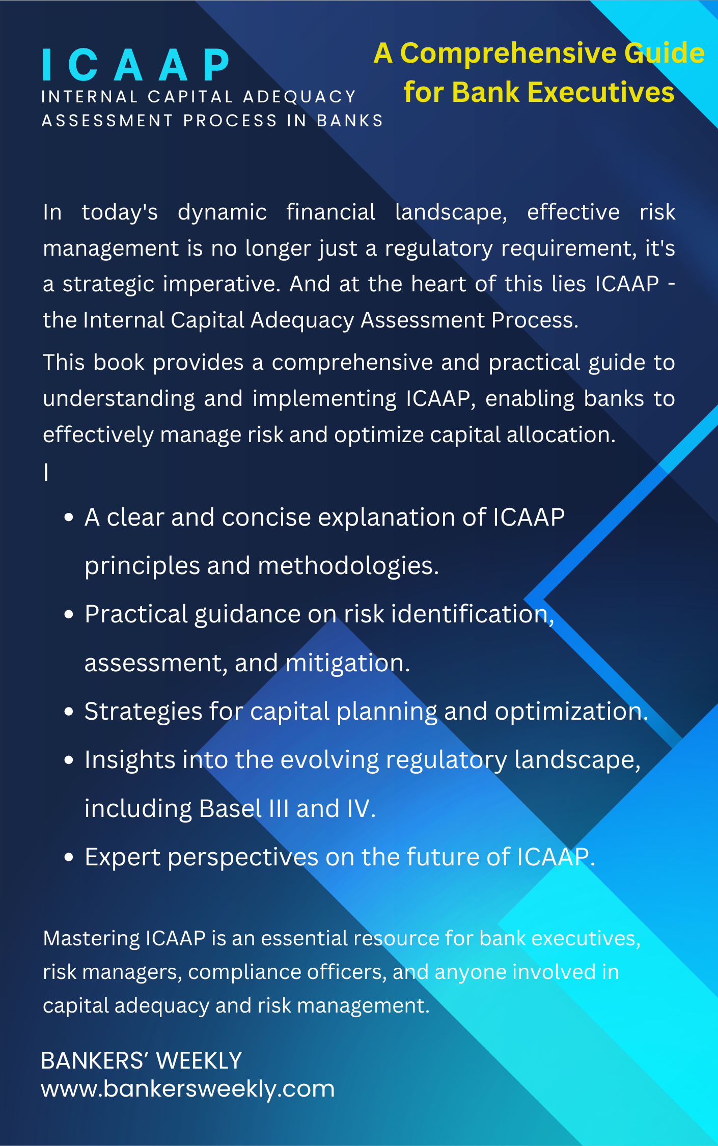 ICAAP: Internal Capital Adequacy Assessment Process in Banks