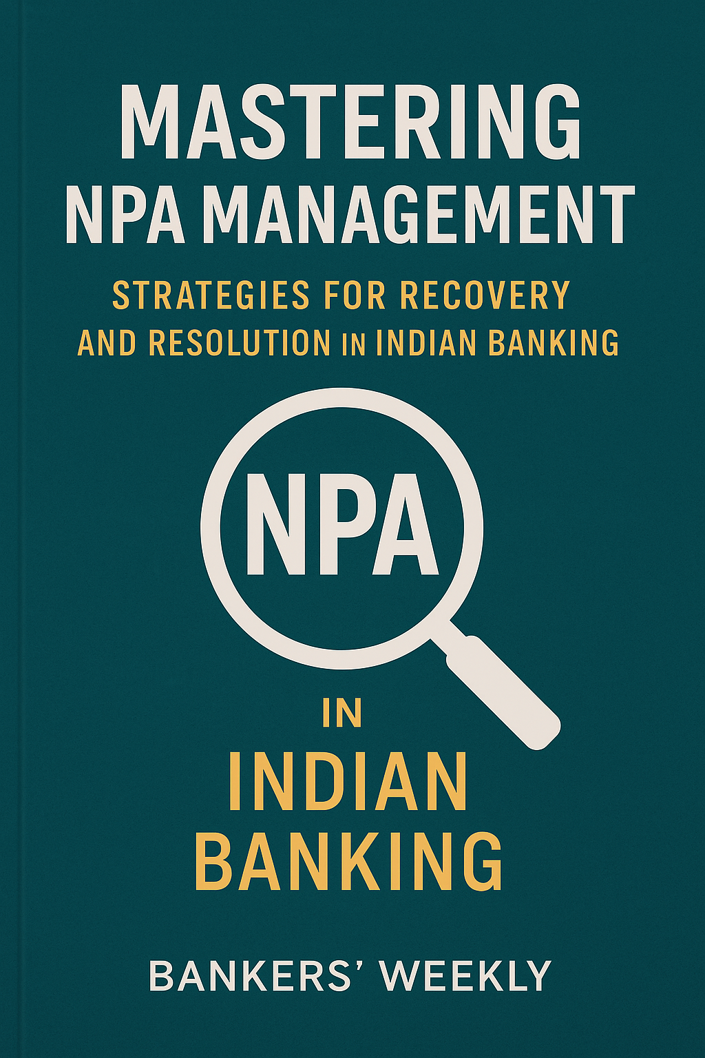 Mastering NPA Management: Strategies for Recovery and Resolution in Indian Banking