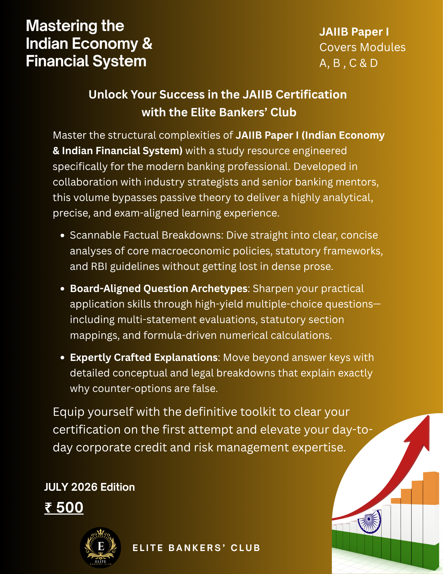 Mastering the Indian Economy & Financial System: A Comprehensive Guide for JAIIB Paper I