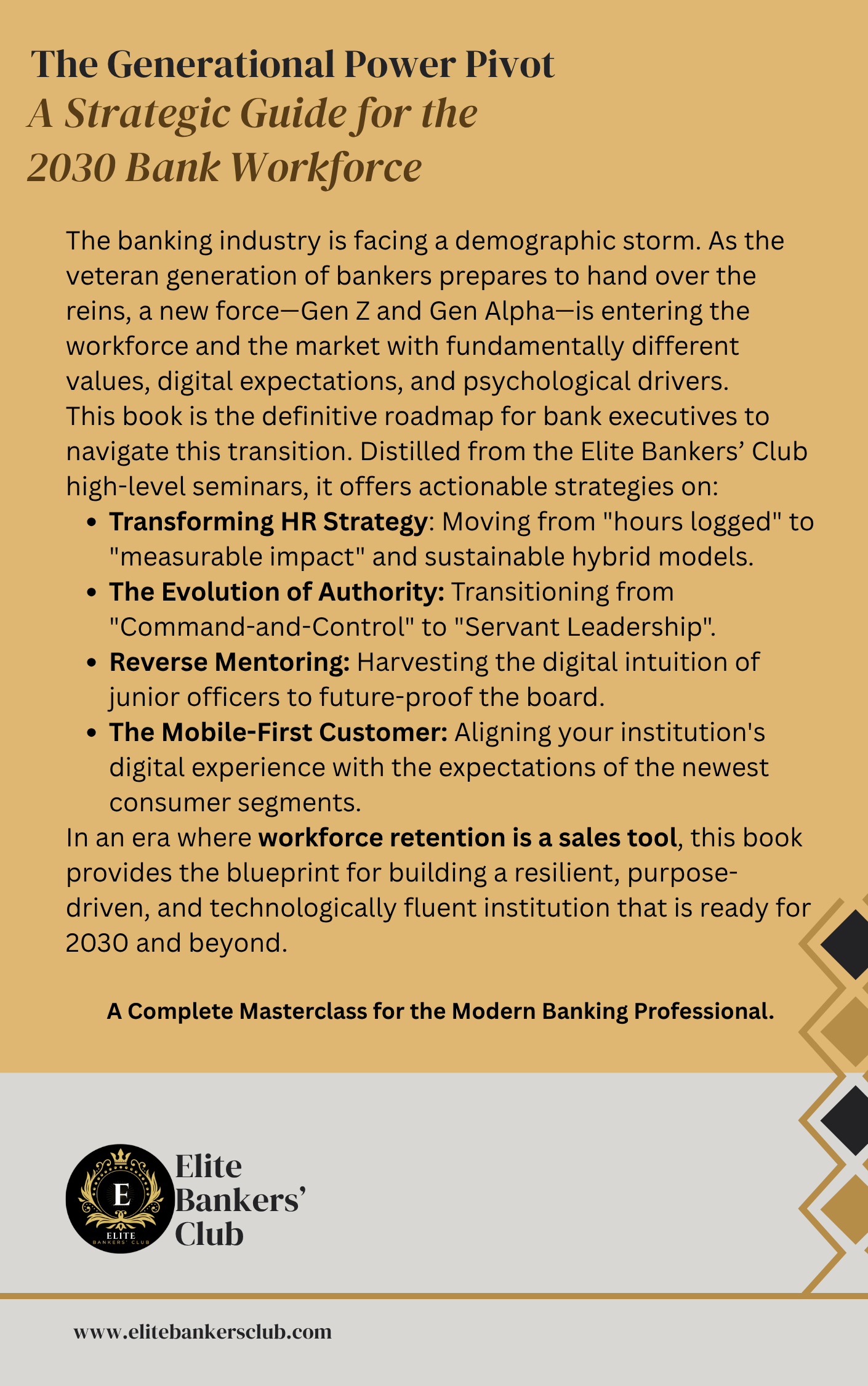 The Generational Power Pivot: A Strategic Guide for the 2030 Banking Workforce